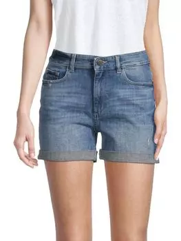 Джинсовые Шорты DL1961 Cecilia Lambert со средней посадкой