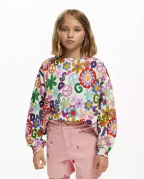 Джинсовые шорты для девочек Desigual, цвет Rosa