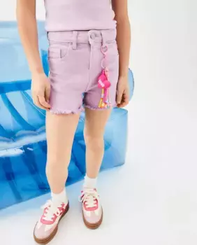 Джинсовые шорты для девочек Kids El Corte Ingls, сиреневый