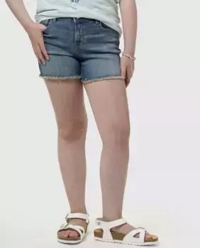 Джинсовые шорты для девочек с пятью карманами Gap, синий