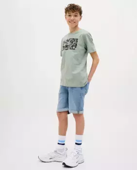 Джинсовые шорты для мальчиков обычного кроя Jack & Jones, синий индиго