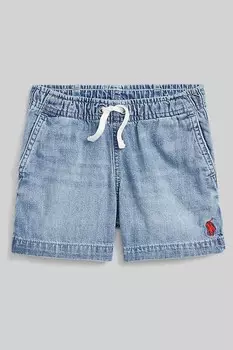 Джинсовые шорты для мальчиков с логотипом Polo Ralph Lauren, синий