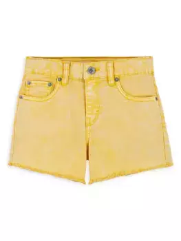 Джинсовые шорты для маленьких девочек и девочек-подружек Levi'S, цвет snap dragon