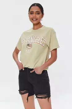 Джинсовые шорты для мам из органически выращенного хлопка Forever 21, черный
