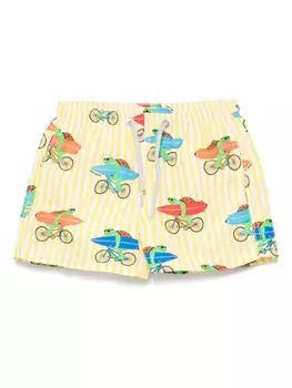 Джинсовые шорты для плавания MC2 Saint Barth Kids, желтый