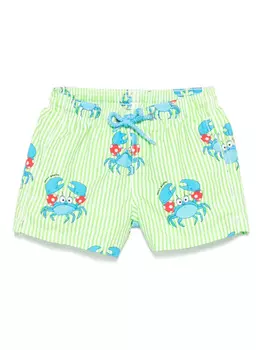 Джинсовые шорты для плавания MC2 Saint Barth Kids, зеленый