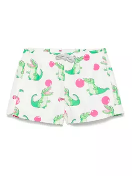 Джинсовые шорты для плавания MC2 Saint Barth Kids, белый