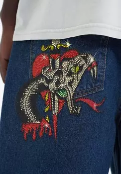Джинсовые шорты Ed Hardy, синий деним