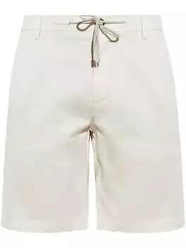 Джинсовые шорты Eleventy с завязками на талии, нейтральный