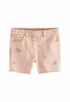 Джинсовые шорты EMBROIDERY FRAY Next, оранжевый