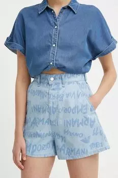 Джинсовые шорты Emporio Armani, синий