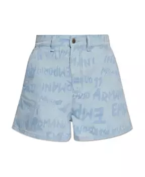 Джинсовые шорты Emporio Armani, синий