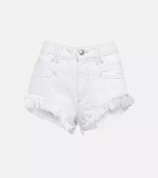 Джинсовые шорты Eneidao с бахромой MARANT ETOILE, белый