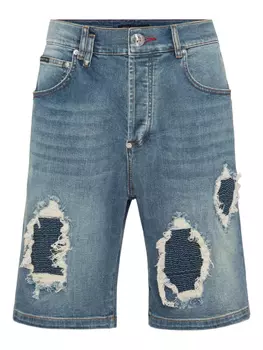 Джинсовые шорты Formentera Philipp Plein, синий