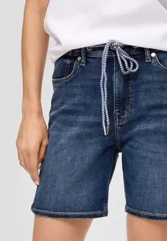 Джинсовые шорты FRANCIZ MID RISE s.Oliver, темно-синий деним