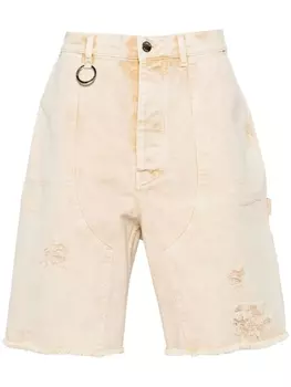 Джинсовые шорты Friche с потертостями Etudes, бежевый