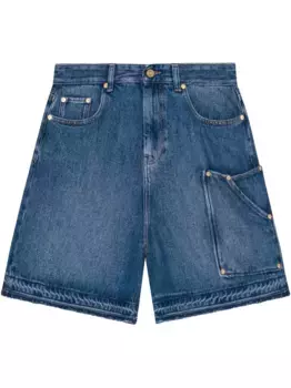 Джинсовые шорты GANNI, синий