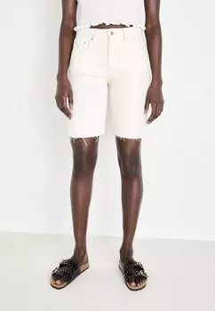 Джинсовые шорты Gina Tricot, кремовый