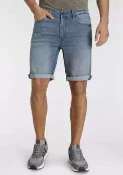 Джинсовые шорты H.I.S "DEYO", водосберегающее производство с использованием OZON WASH, голубой