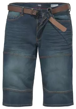 Джинсовые шорты H.I.S Regular Jeans HANTZ, темно-синий