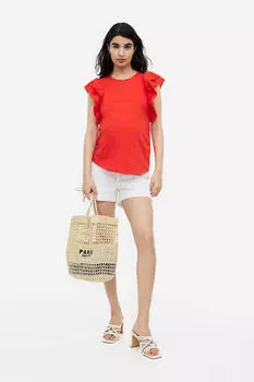 Джинсовые шорты H&M, белый