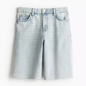 Джинсовые шорты H&M Bermuda Regular, светло-синий