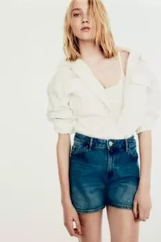 Джинсовые шорты H&M, синий