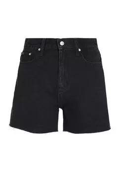 Джинсовые шорты, хлопок, карманные заклепки, женские Calvin Klein Jeans, цвет Denim Black