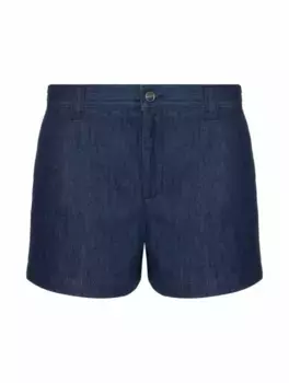 Джинсовые шорты Horsebit Gucci, тёмно-синий