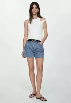 Джинсовые шорты IBIZA Mango, синий