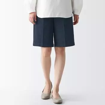 Джинсовые шорты из легкого эластичного денима MUJI, темно-синий