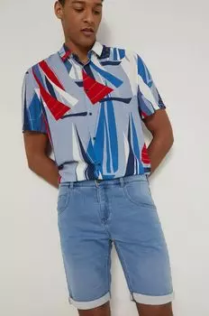 Джинсовые шорты из медицинского денима Medicine, синий