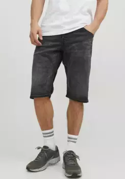 Джинсовые шорты Jack & Jones "JJISCALE JJLONG SHORTS GE 608 I.K SN", черный