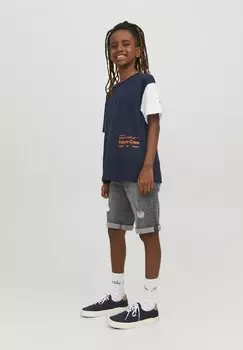 Джинсовые шорты Jack & Jones Junior, черный деним