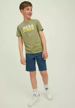 Джинсовые шорты Jack & Jones Junior, светло-синий