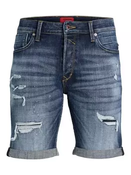 Джинсовые шорты JACK & JONES Regular Jeans Rick Blair, синий/темно-синий