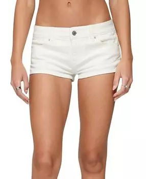 Джинсовые шорты Jagger с низкой посадкой Edikted, белый