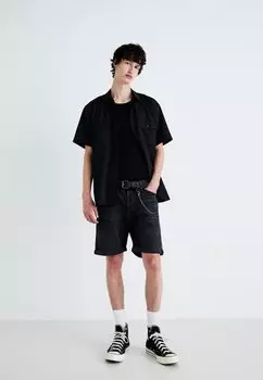Джинсовые шорты Jjichris Jjoriginal Jack & Jones, черный деним