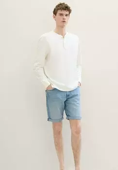 Джинсовые шорты Josh Ultra Light TOM TAILOR, использованный деним светло-голубого цвета