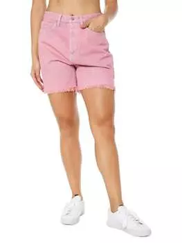 Джинсовые Шорты Juicy Couture с высокой посадкой и потертостями в стиле вестерн, blush