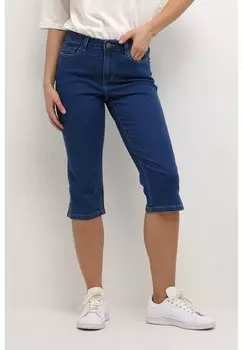 Джинсовые шорты Kaffe VICKY CAPRI, цвет Medium Blue Washed Denim