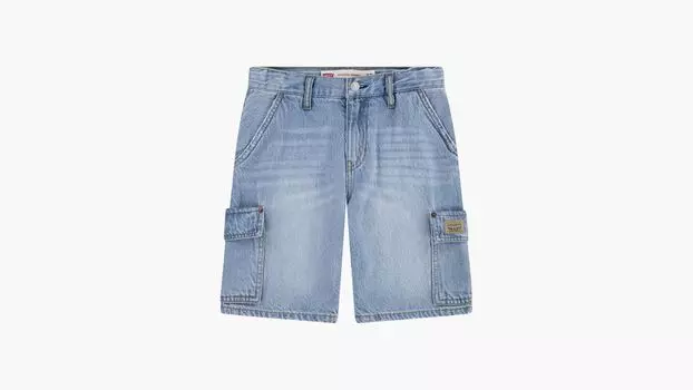 Джинсовые шорты-карго для мальчиков 4-7x Levi's, цвет From Scratch No Destruction - Light Wash