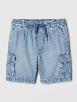 Джинсовые шорты карго Gap, синий