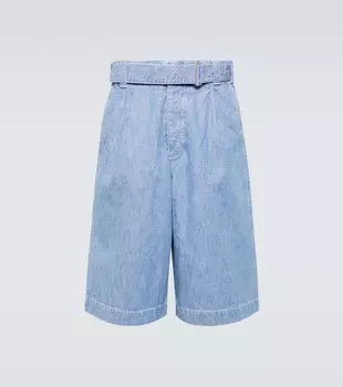 Джинсовые шорты карго оверсайз со складками Kenzo, синий