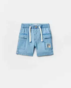 Джинсовые шорты-карго Sfera, синий