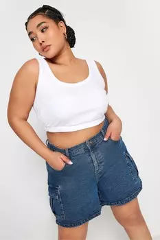 Джинсовые шорты карго Yours, синий