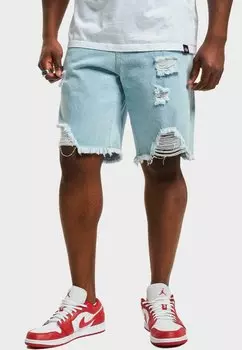 Джинсовые шорты Karl Kani KM232-027-1 OG HEAVY DISTRESSED, цвет Bleached Blue