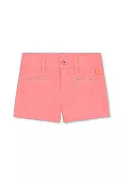 Джинсовые шорты, карманы с окантовкой, этикетка, детские Billieblush, цвет Billi Fuchsia