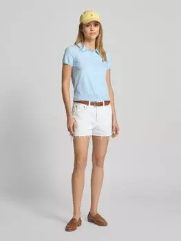 Джинсовые шорты классического кроя с бахромой Polo Ralph Lauren, белый
