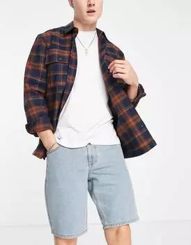 Джинсовые шорты классического жесткого синего оттенка ASOS DESIGN